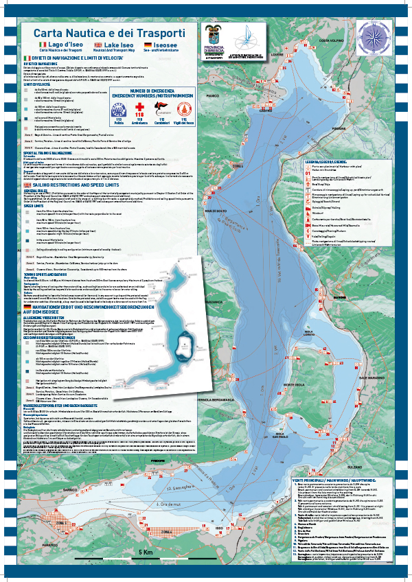 Scuola Nautica Stucchi - Carta Nautica Lago d'Iseo