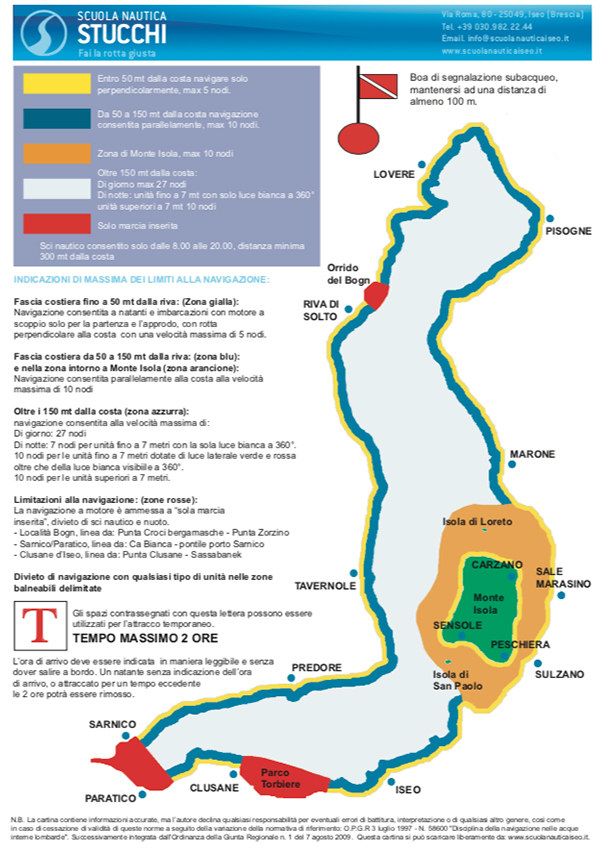 Scuola Nautica Stucchi - Regole di Navigazione Lago d'Iseo