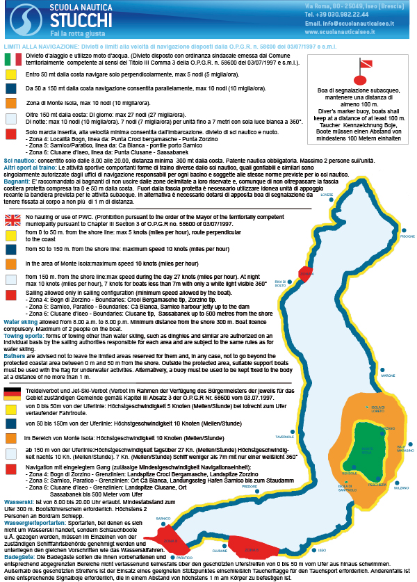 Scuola Nautica Stucchi - Regole di Navigazione Lago d'Iseo